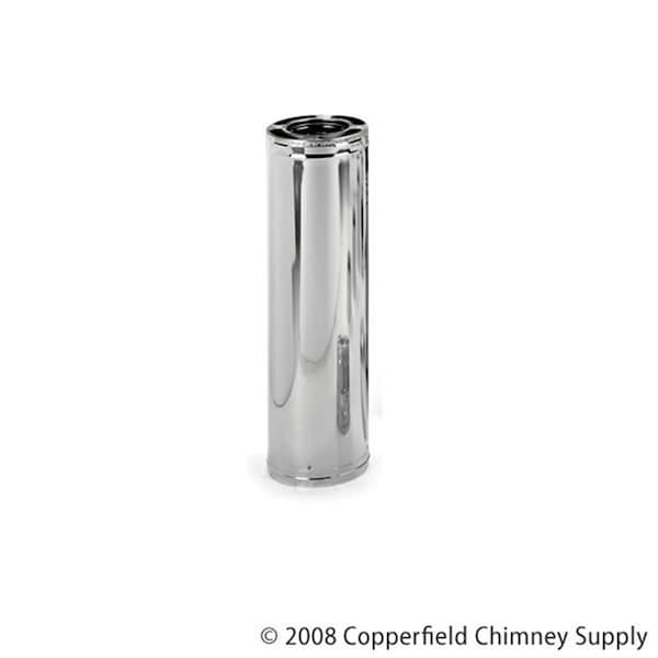 Integra Miltex 6 Inch x 24 Inch Dura-Vent Dura/plus Chimney Length Inner Liner 430-alloy Stainless Outer Wall CD62172 - main